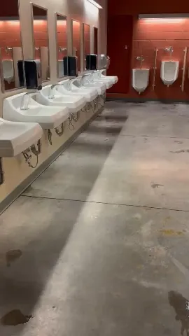 Commercial restroom cleaned and maintained